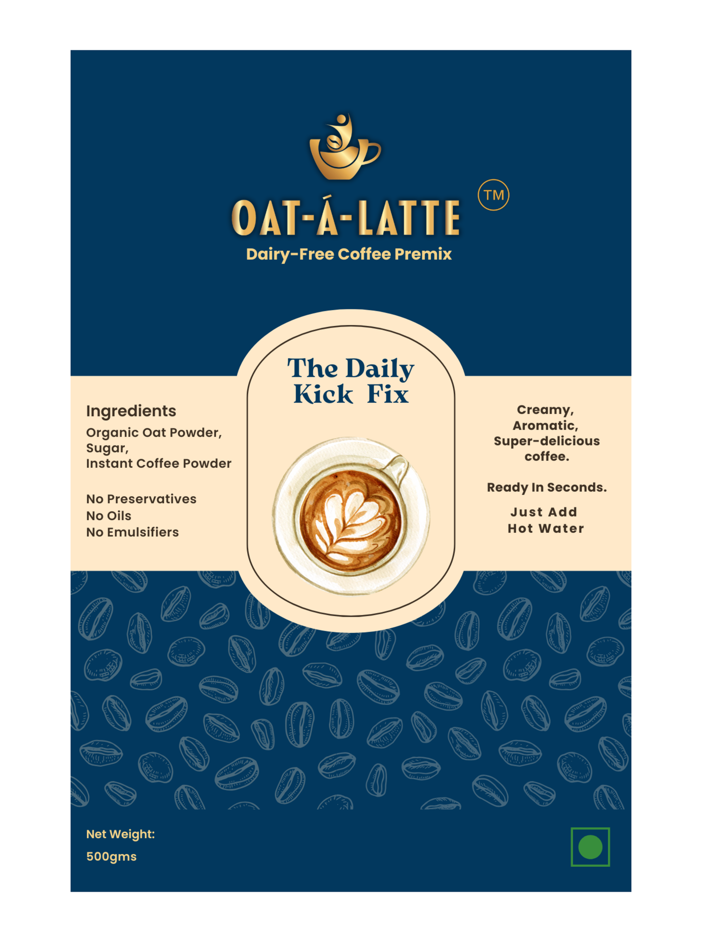 Oat-á-Latte Home: Instant Coffee Premix (500 gms)